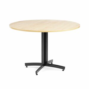 Kulatý stůl SANNA, Ø1100x720 mm, černá/bříza