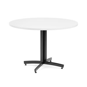 Kulatý stůl SANNA, Ø1100x720 mm, černá/bílá