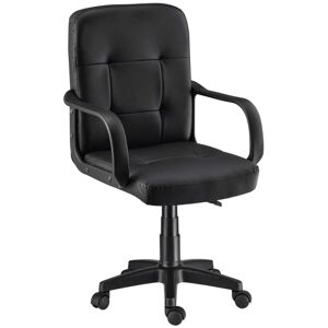 Juskys Kancelářská židle Pensacola výškově nastavitelná s polstrováním v černé barvě