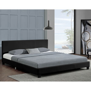 Čalouněná postel,, Barcelona "160 x 200 cm - černá