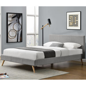 Čalouněná postel,, Toledo "140 x 200 cm - světle šedá