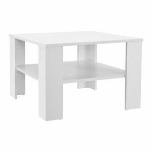 Juskys Konferenční stolek 60 x 60 x 40 cm bílá