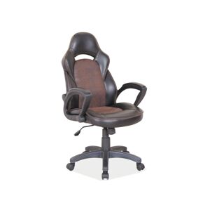 Kancelářská židle Q-115 černá/hnědá
