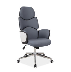 Kancelářská židle Q-888 sivý materiál/čierny rám