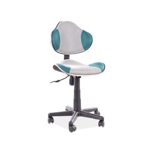 Signal Kancelářská židle Q-G2 tyrkysová/šedá