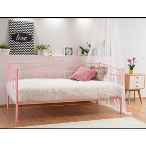 Signal Kovová postel Birma 90 x 200 cm růžová