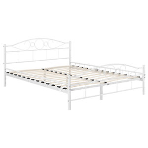 Kovová postel Toskana 140 x 200 cm - bílá