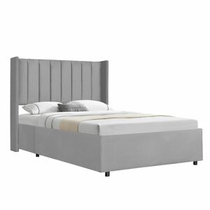 Juskys Čalouněná postel Savona 120 x 200 cm - světle šedá