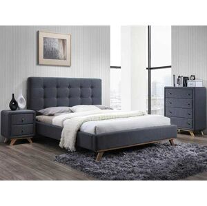 Signal Čalouněná postel MELISSA 160 x 200 cm barva šedá