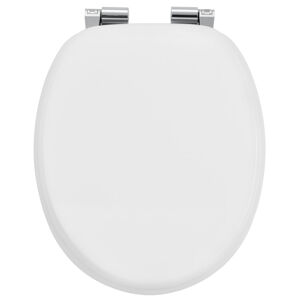 Záchodové prkénko Bílá vyrobená z MDF s tichým zavíráním